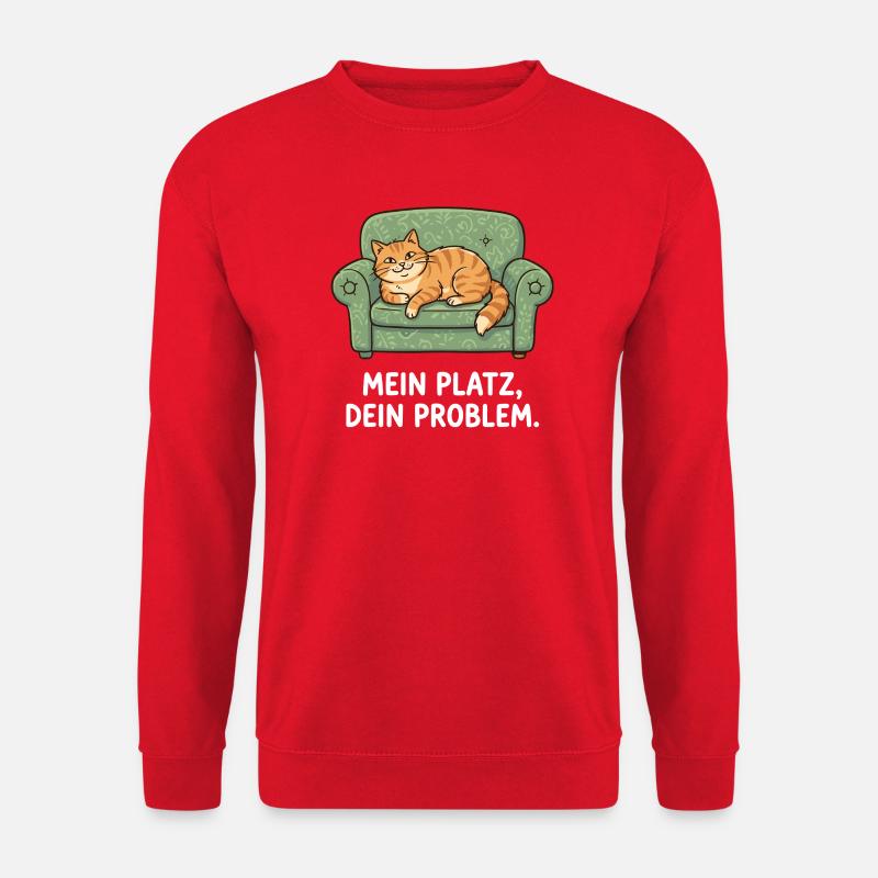 My place, your problem cat - Unisex Sweatshirt - red