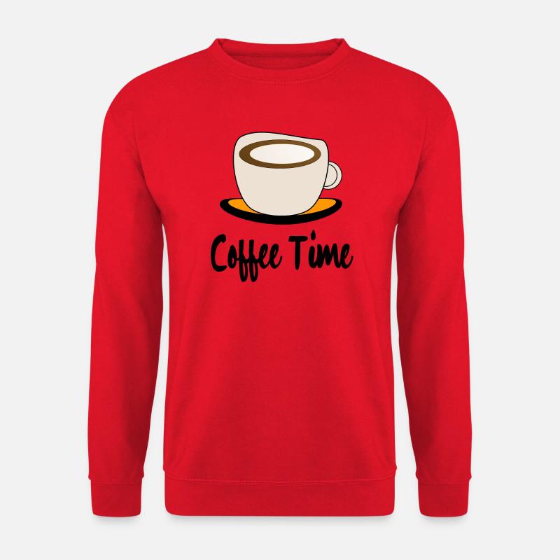 Kaffeebecher Minimalillustration - Unisex Pullover - Rot