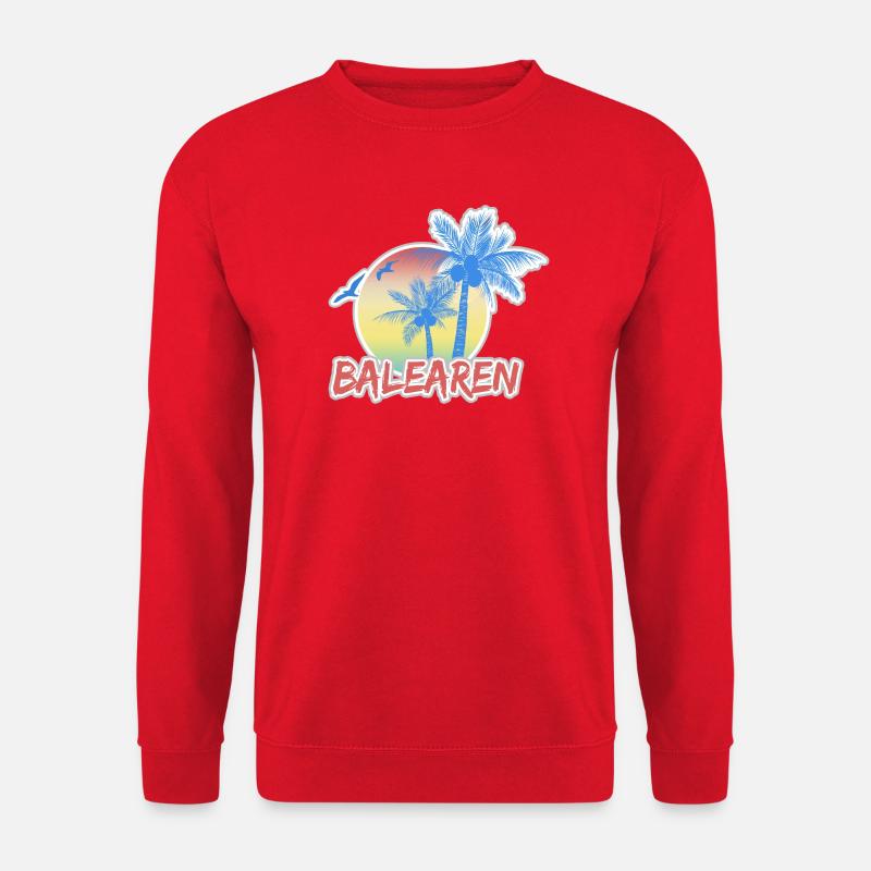 Urlaub Balearen - Unisex Pullover - Rot