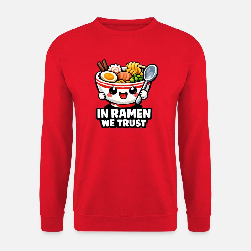 Ramen Noodles kawaii - Unisex Pullover - Rot