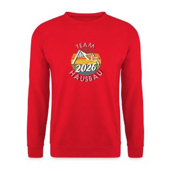 Team Haubau 2026 Builder Builder rétro vintage - Sweat-shirt Unisexe - rouge - Devant - Alina (178cm) & Michal (187cm)