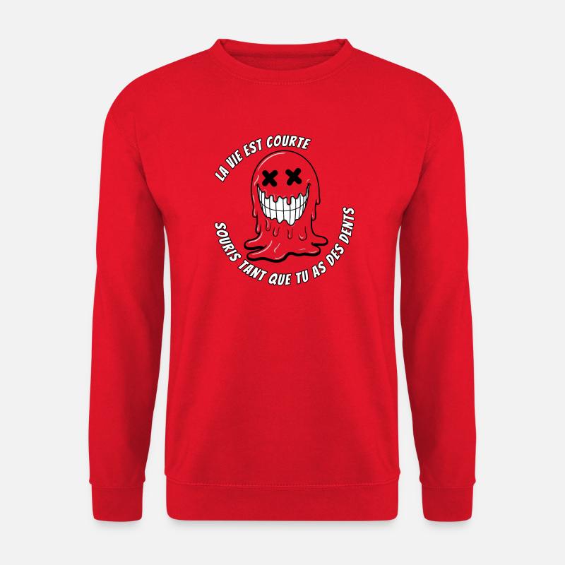Das Leben ist courte.TR - Unisex Pullover - Rot