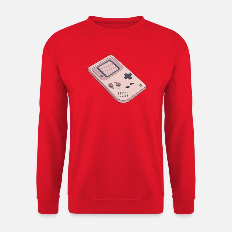 Retro-Pastell-Game Boy - Unisex Pullover - Rot