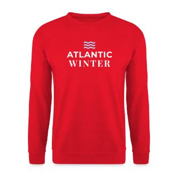 ATLANTEA - Atlantic Winter Edition - Unisex Sweatshirt - red - Front - Alina (178cm) & Michal (187cm)