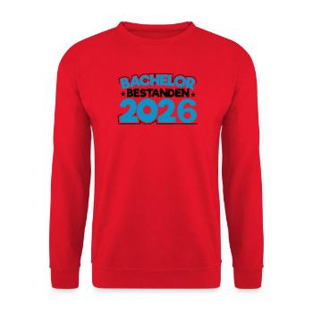 Bachelor 2026 Graduation Graduation - Unisex Sweatshirt - red - Front - Alina (178cm) & Michal (187cm)