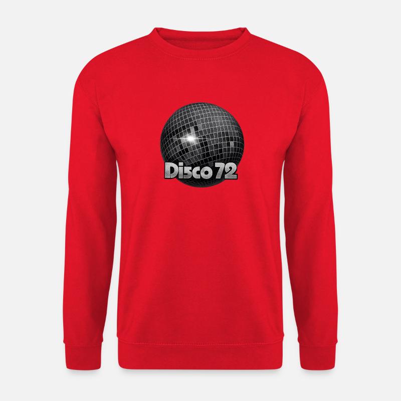 Disco72 Spiegelkugel Motiv - Unisex Pullover - Rot