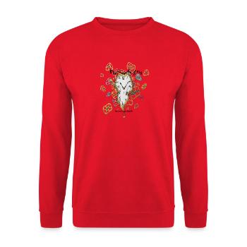 Horloge de fusion avec engrenages - Sweat-shirt Unisexe - rouge - Devant - Alina (178cm) & Michal (187cm)