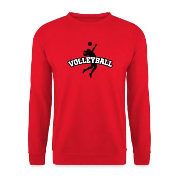 Volleyball Verein Sport - Unisex Pullover - Rot - Vorne - Alina (178cm) & Michal (187cm)