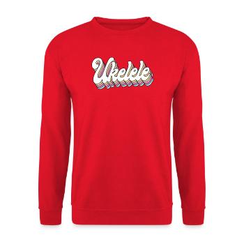 Ukulélé hawaïen ukulélé rétro vintage - Sweat-shirt Unisexe - rouge - Devant - Alina (178cm) & Michal (187cm)