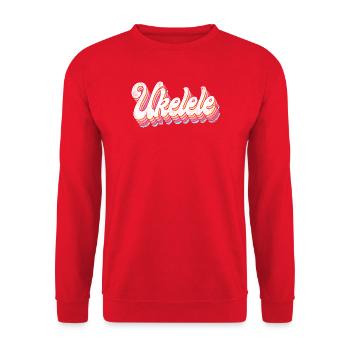 Ukulélé hawaïen ukulélé rétro vintage - Sweat-shirt Unisexe - rouge - Devant - Alina (178cm) & Michal (187cm)