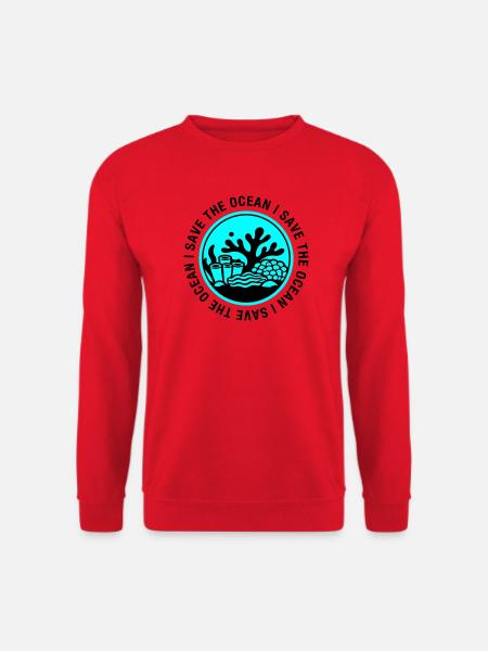 Save the Ocean - Unisex Sweatshirt - red