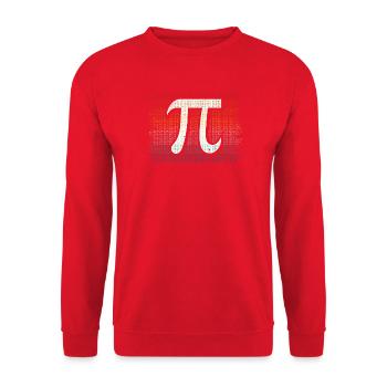 Number pi rétro vintage - Sweat-shirt Unisexe - rouge - Devant - Alina (178cm) & Michal (187cm)