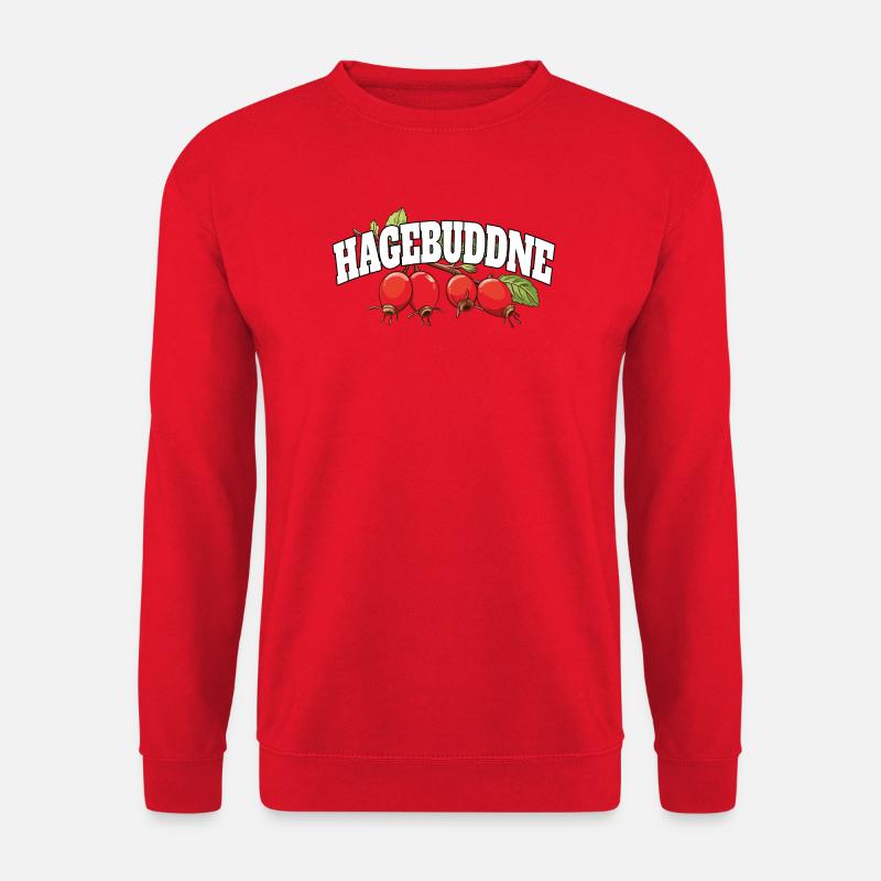 Hagebuddne - Wortspiel Meme Spruch - Unisex Pullover - Rot