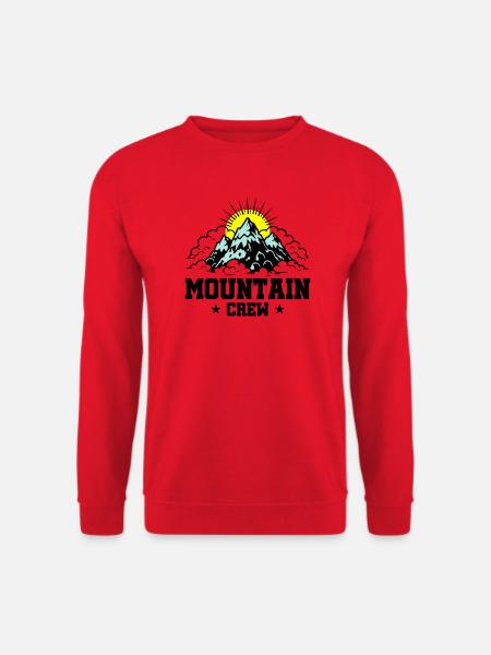 Mountain Crew Mountains - Unisex Sweatshirt - red