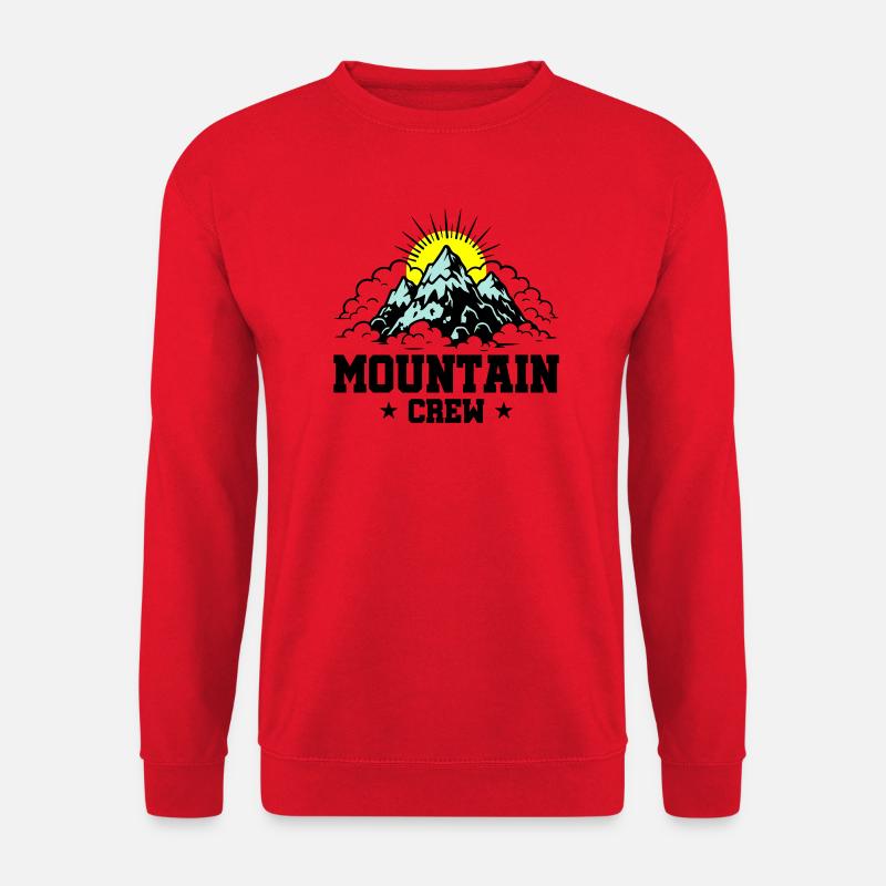 Mountain Crew Mountains - Unisex Sweatshirt - red