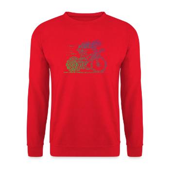Road Bike Vibes pour vélo de route - Sweat-shirt Unisexe - rouge - Devant - Alina (178cm) & Michal (187cm)