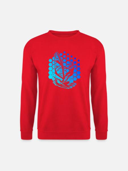 A motif just for windsurfing - Unisex Sweatshirt - red