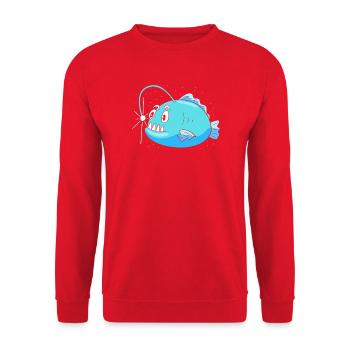 Frogfish - Unisex Sweatshirt - red - Front - Alina (178cm) & Michal (187cm)