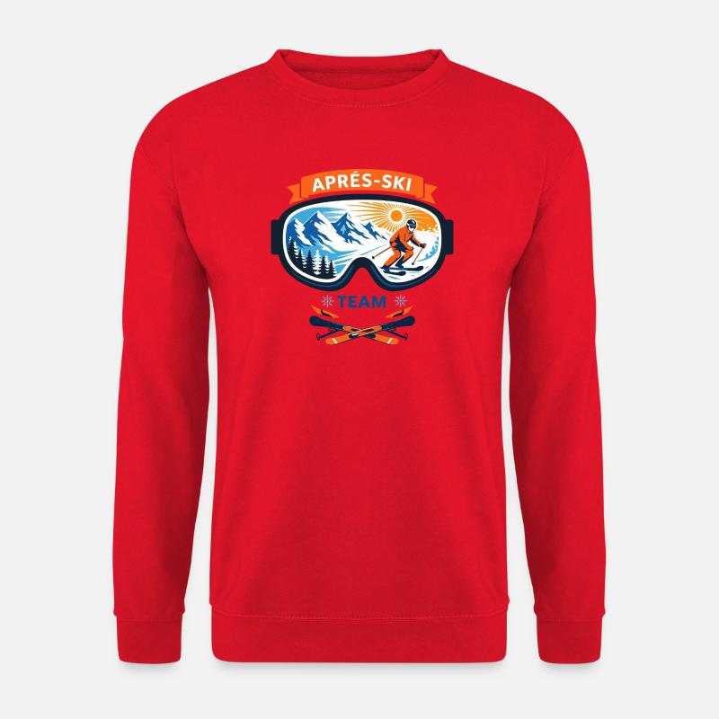 Après Ski Team Comic Design - Unisex Sweatshirt - red