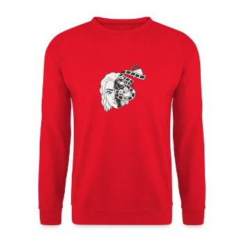 MélanieDeaf Produktion - Unisex Pullover - Rot - Vorne - Alina (178cm) & Michal (187cm)