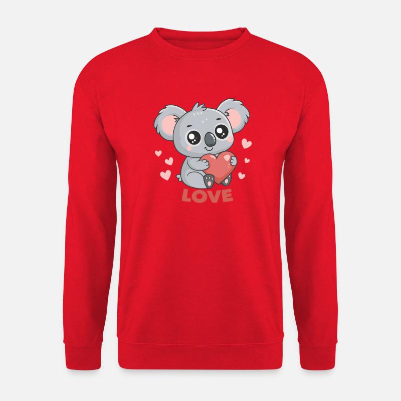Koalaherz verliebt - Unisex Pullover - Rot