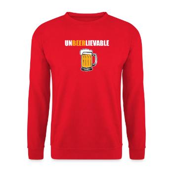 Design drôle incroyable - Sweat-shirt Unisexe - rouge - Devant - Alina (178cm) & Michal (187cm)
