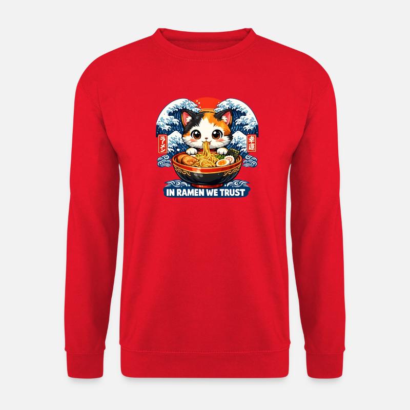 Ich brauche Ramen - Unisex Pullover - Rot