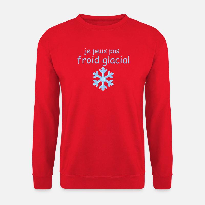 Chill Eisblaue Schneeflocke - Unisex Pullover - Rot