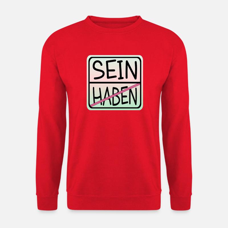 ACHTSAMKEIT HABEN SEIN - Unisex Pullover - Rot