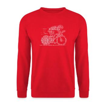 Clear road bike message - Unisex Sweatshirt - red - Front - Alina (178cm) & Michal (187cm)