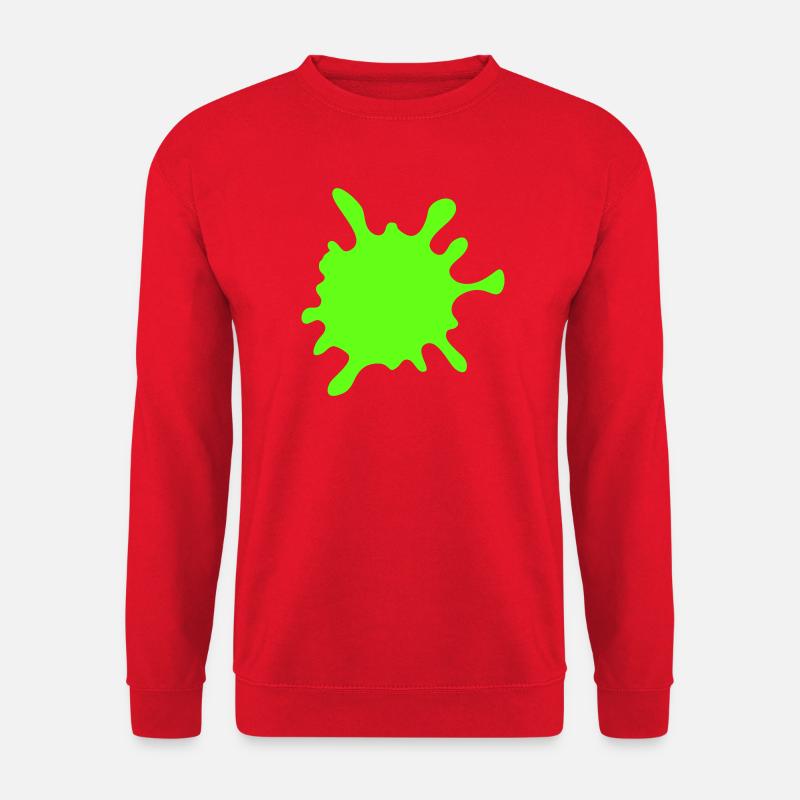 Neon Spritzer Splatter - Unisex Pullover - Rot