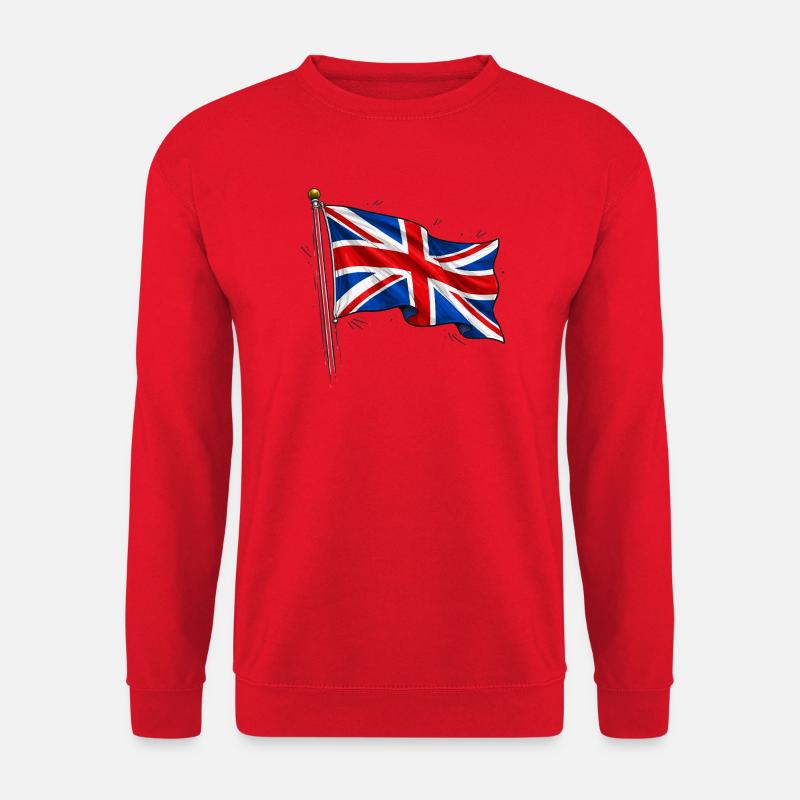 Großbritannien England Fahne - Unisex Pullover - Rot