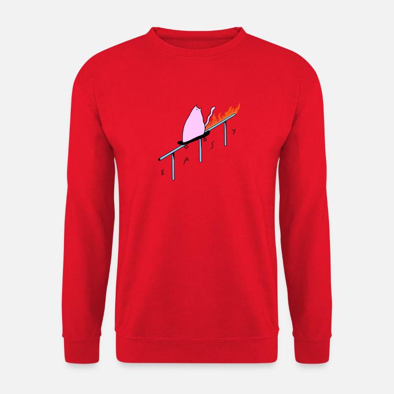 Easy_Cat - Unisex Sweatshirt - red