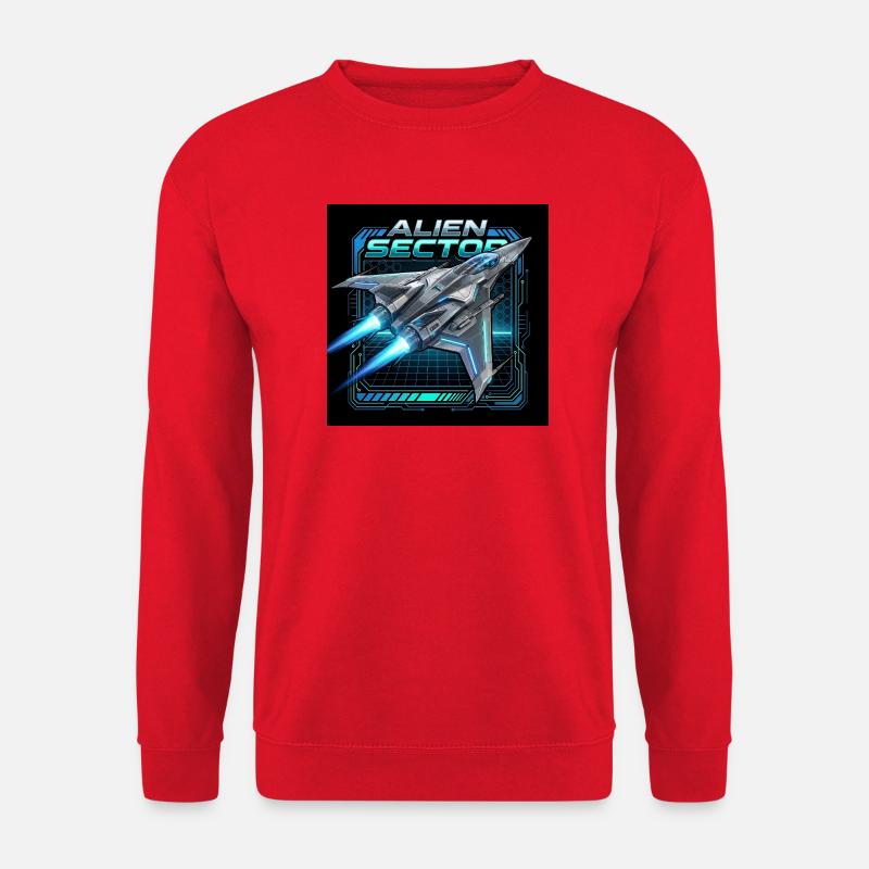 Alien-Sektor-Nebeljäger - Unisex Pullover - Rot