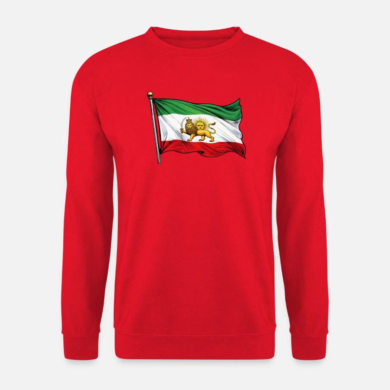  Persien Flagge - Unisex Pullover - Rot