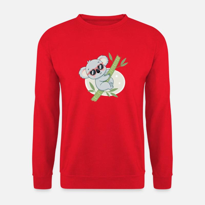Koala Bamboo Cool Sunglasses - Unisex Sweatshirt - red