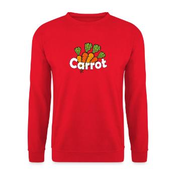 CAROTTE - Sweat-shirt Unisexe - rouge - Devant - Alina (178cm) & Michal (187cm)