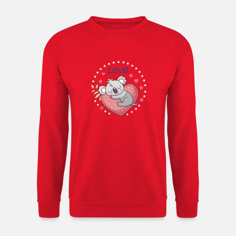 Koalaherz Liebe süß - Unisex Pullover - Rot