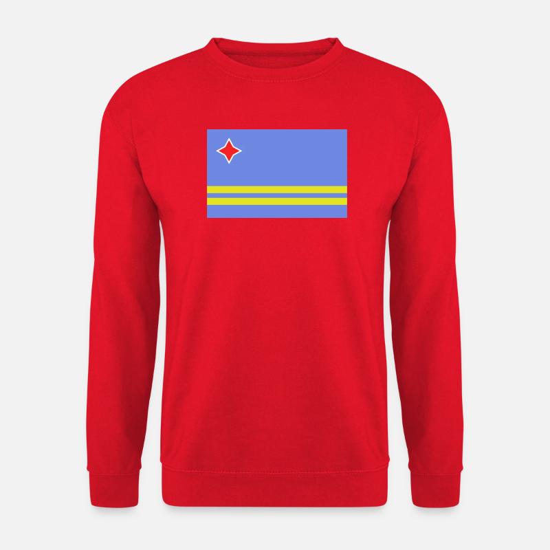Aruba-Flagge - Unisex Pullover - Rot