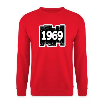 1969 - Unisex Sweatshirt - red - Front - Alina (178cm) & Michal (187cm)