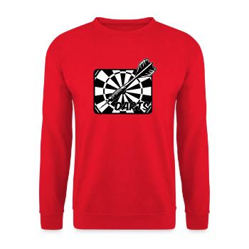 Fléchettes, fléchettes, fléchettes - Sweat-shirt Unisexe - rouge - Devant - Alina (178cm) & Michal (187cm)