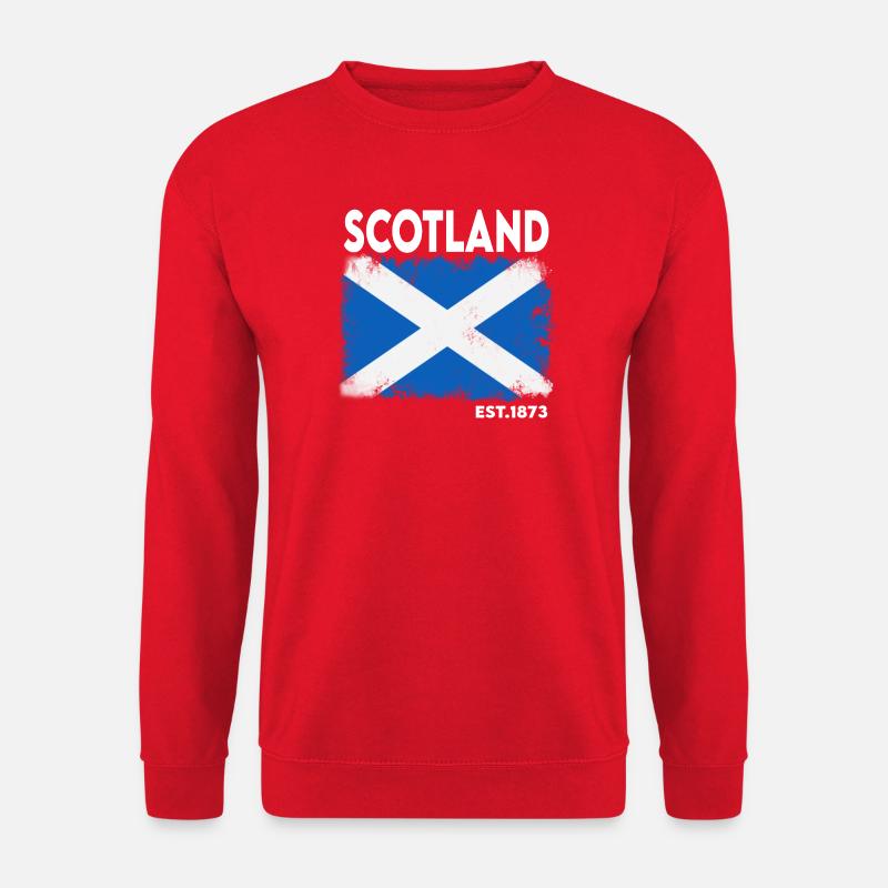 Schottland Saltire-Wappen 1873 - Unisex Pullover - Rot