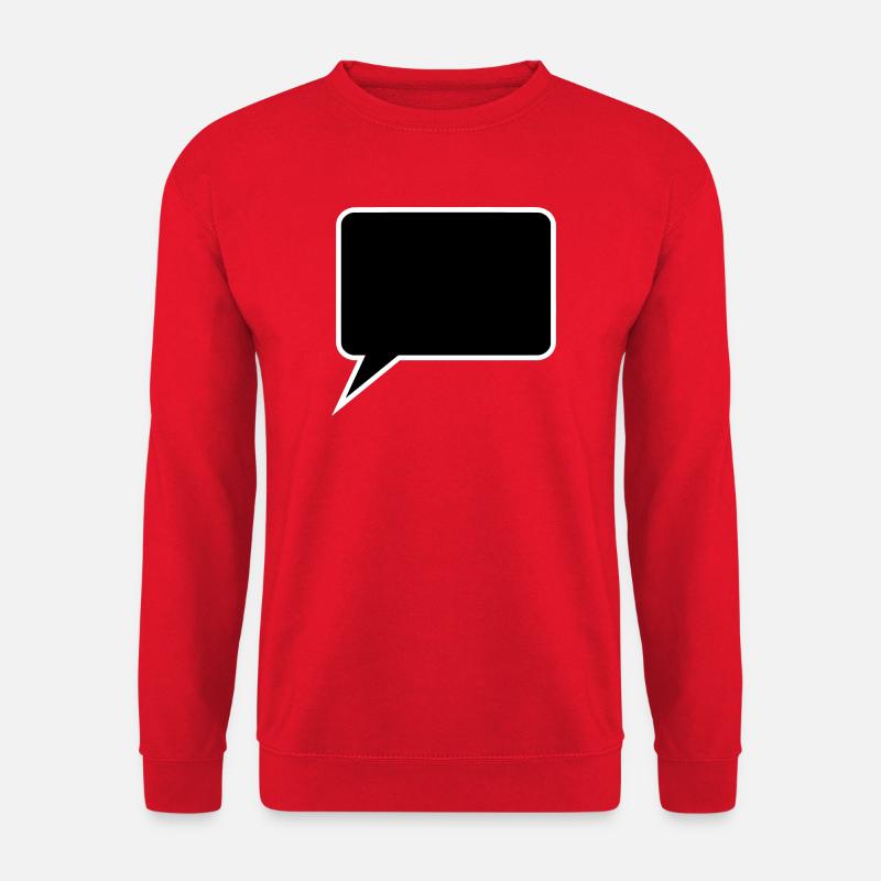 Sprechblase Comic selbst gestalten personalisieren - Unisex Pullover - Rot