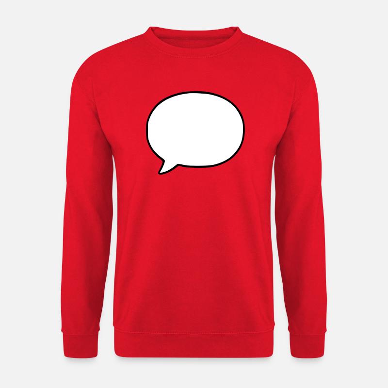 Personalize your own speech bubble comic - Unisex Sweatshirt - red