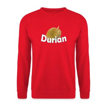 durian - Unisex Sweatshirt - red - Front - Alina (178cm) & Michal (187cm)