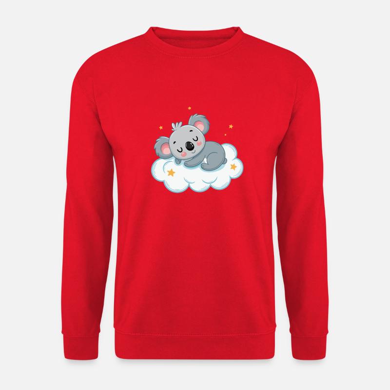Traumhafter Koala auf Sternenwolke - Unisex Pullover - Rot