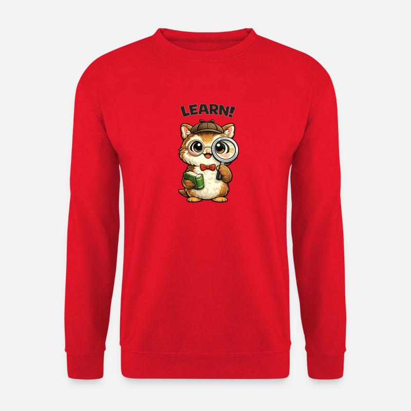 Lernkätzchen Detektiv - Unisex Pullover - Rot