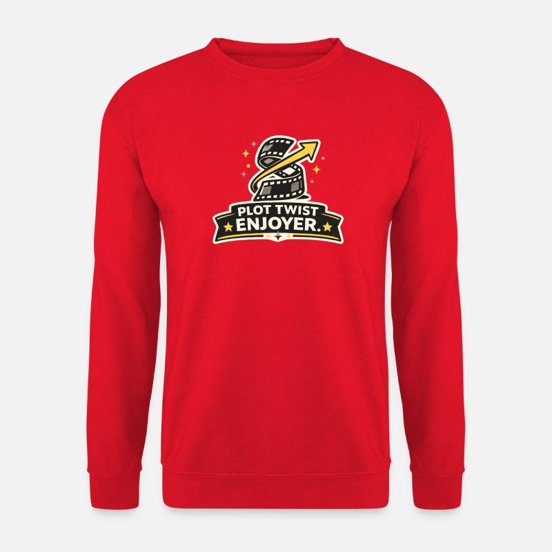 Plot Twist Enjoyer - Unisex Sweatshirt - red