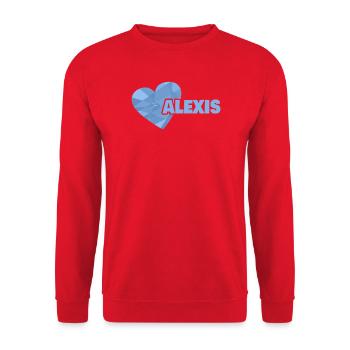 Mama Alexis - Unisex Pullover - Rot - Vorne - Alina (178cm) & Michal (187cm)