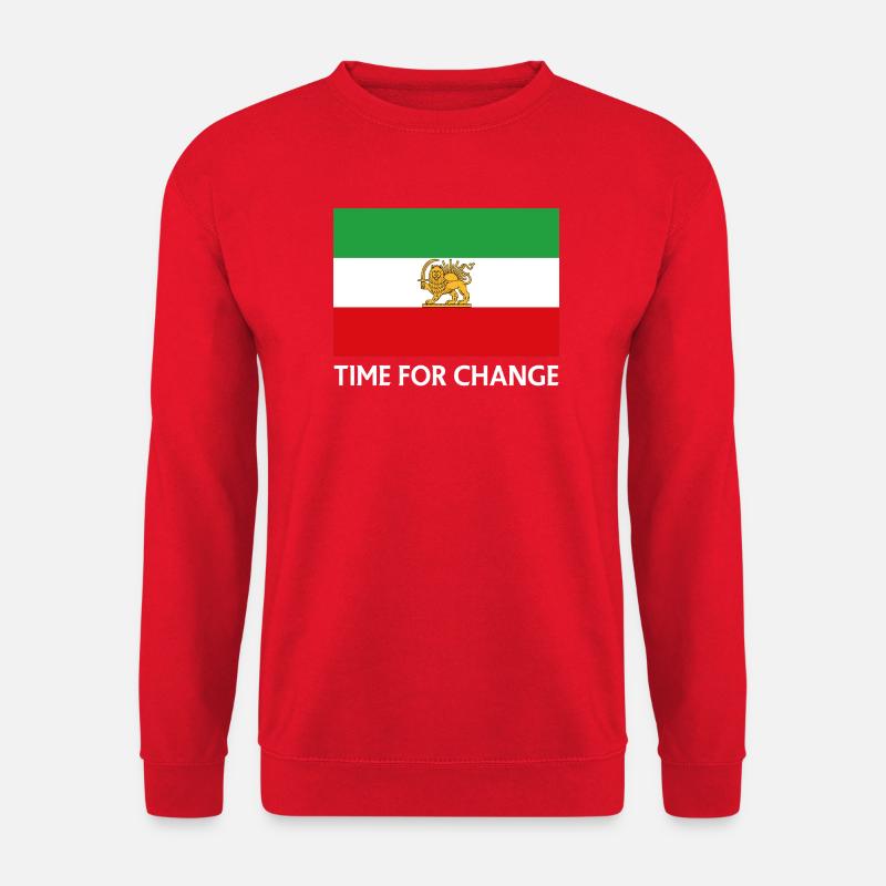 Zeit für Veränderung Iran-Flagge - Unisex Pullover - Rot